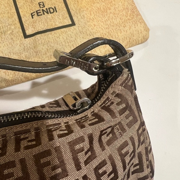 Adorable vintage mini Fendi Zucca Zucchino bag - Picture 7 of 17